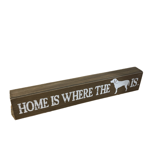 sign home is where the dog is