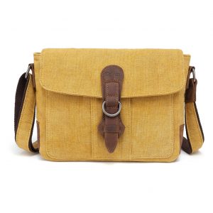 Cotton Linen Shoulder Bag Yellow