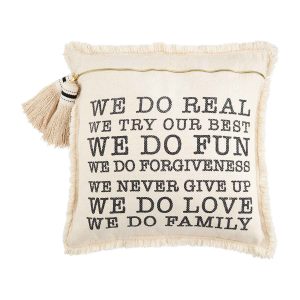 family rules pillow