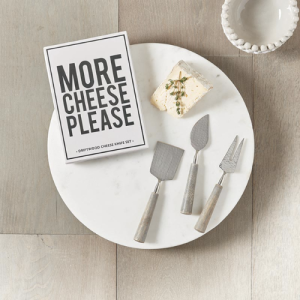 more cheese please driftwood knife set