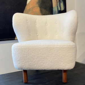 White Boucle Chair